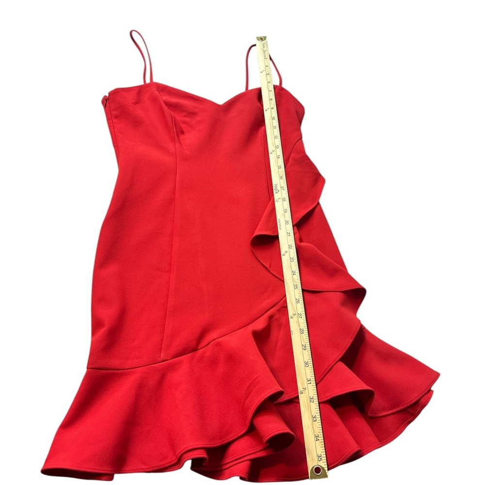 Likely Women’s Laverna Ruffled Classic Mini Sweetheart Dress in Red Size 10 NWT - Picture 9 of 10